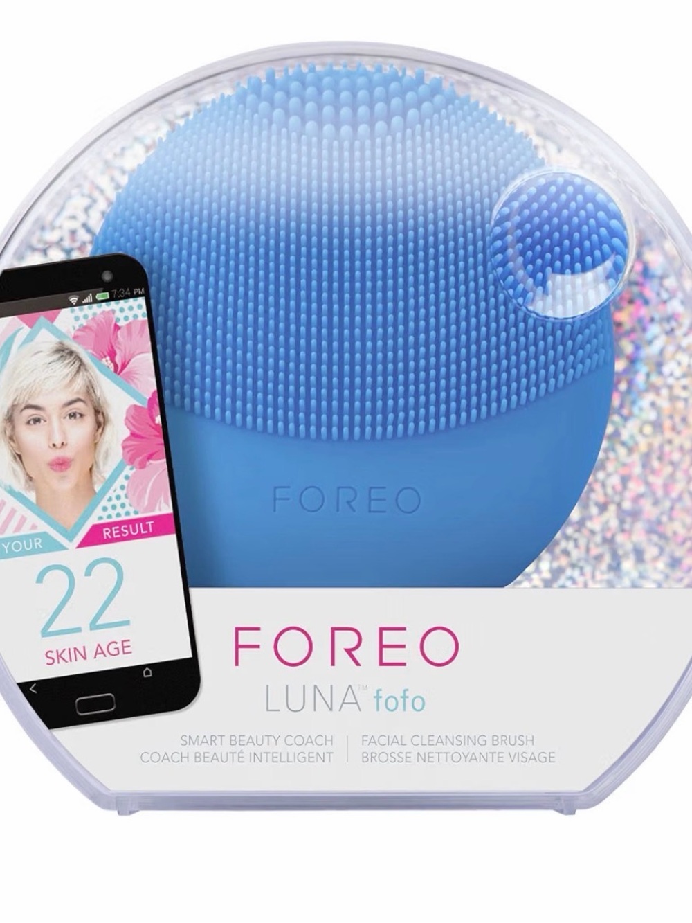 FOREO LUNA fofo Facial Cleansing Brush in Aquamarine